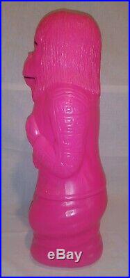 Pink 1967 Planet Of The Apes Dr. Zaius Blow Mold Bank 17 Vintage HTF RARE Retro