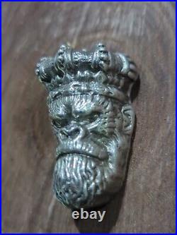 Planet Of The Ape/ King Kong Hand poured 999 silver 7.49-7.51 troy oz