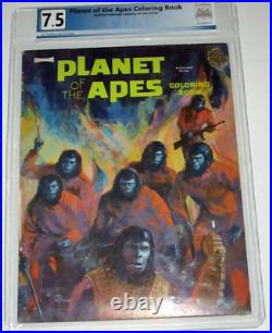 Planet Of The Apes 1960-70 Coloring Activity Book Un-used Pgx Graded 7.5 Clean