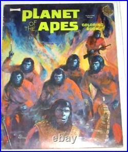 Planet Of The Apes 1960-70 Coloring Activity Book Un-used Pgx Graded 7.5 Clean