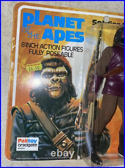 Planet Of The Apes 1967 Palitoy SOLDIER APE Action Figure on Original Card UK