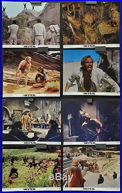Planet Of The Apes 1968 Orig Lobby Card Set Of 8 8x10 Charlton Heston Kim Hunter