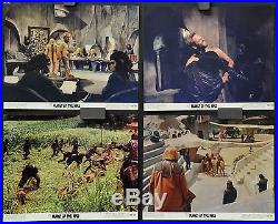 Planet Of The Apes 1968 Orig Lobby Card Set Of 8 8x10 Charlton Heston Kim Hunter
