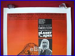 Planet Of The Apes 1968 Original Movie Poster 1sh Linen Backed Charlton Heston