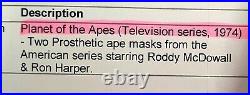 Planet Of The Apes 1974 Original Prosphetic Mask From Cbs Television Series USA