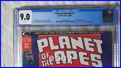 Planet Of The Apes #1 August 1974 CGC 9.0 White Marvel Movie Adaptation Magazine