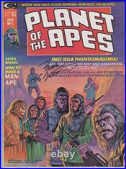 Planet Of The Apes # 1 Vf/nm Signed Marv Wolfman Marvel Curtis 1st Print 1974