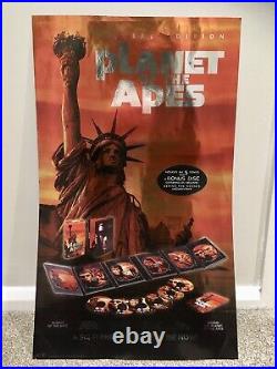 Planet Of The Apes 2001 Reissue DVD Collection Promo Shop Poster. Very Rare Vgc