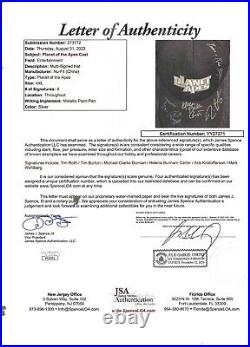 Planet Of The Apes Cast Signed JSA Autograph Tim Burton Roth Mark Wahlberg Dunca
