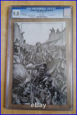 Planet Of The Apes Cataclysm 1 Cgc 9.8 Alex Ross Sketch Variant Cover