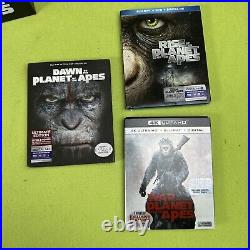 Planet Of The Apes Collectible Head Bust Caesar Sculpture Bust w Dvd Trilogy Set