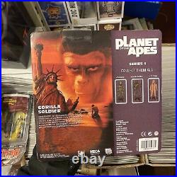 Planet Of The Apes Gorilla Soldier Action Figure Neca Reel Toys Retro Card #1