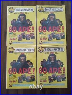 Planet Of The Apes Power Records 1974 Lot Of 4 Sealed Book &Record Sets