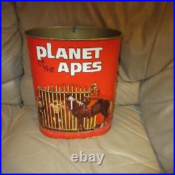 Planet Of The Apes Trash Can- SMALLER OVAL VERSION Cheinco POTA VINTAGE 70's