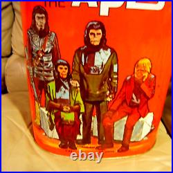 Planet Of The Apes Trash Can- SMALLER OVAL VERSION Cheinco POTA VINTAGE 70's