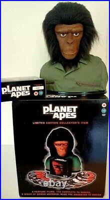 Planet Of The Apes Ultimate Collectors Ed Head Bust 12 DVD Box Set Rare OOP