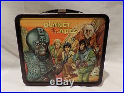 Planet Of The Apes Vintage Metal Lunch Box With Thermos 1974