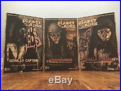 Planet of The Apes Hot Toys Trio (Set of 3) NM