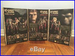 Planet of The Apes Hot Toys Trio (Set of 3) NM
