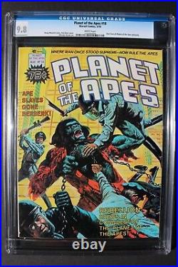 Planet of the Apes #18 Adapts CONQUEST Movie 1976 Marvel Mag GLOSSARY CGC 9.8