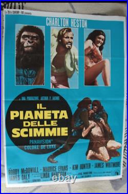 Planet of the Apes 1968 Original ITALIAN POSTER