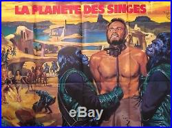 Planet of the Apes 1968 Original Movie Poster French Grande 47x61 C9 Near Mint