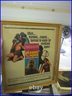 Planet of the Apes 1968 US Window Card Film Poster 14 by 22 original VG