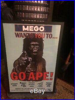 Planet of the Apes 1974 MEGO Professionally Framed Movie Poster 27 x 41 RARE