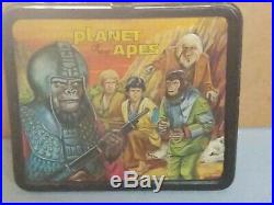 Planet of the Apes 1974 VTG Metal Lunch Box with Thermos (missing lid). Original