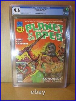 Planet of the Apes 21 CGC 9.6 W 1976 Norem Headlights C. Marvel Magazine Comic