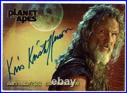 Planet of the Apes Auto Autograph Card Topps 2001 Kris Kristofferson as Karubi