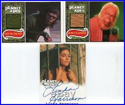Planet of the Apes Behind The Scenes Card Set Linda Harrison Autograph Costumes