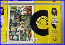 Planet of the Apes Book and Record Set Lot of 4 Power Records