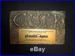 Planet of the Apes Caesar Commemorative Display (Head and Plaque)