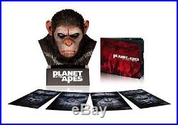 Planet of the Apes Caesars Warrior Collection (Blu-ray Disc, 2014, 4-Disc Set)