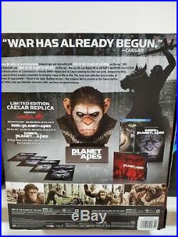 Planet of the Apes Caesars Warrior Collection (Blu-ray Disc, 2014, 4-Disc Set)
