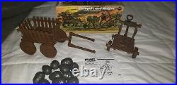 Planet of the Apes Catapult & Wagon box & instruction, mego #50911 apjac 1967