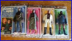 Planet of the Apes Diamond Select, Complete 4 Figure Set, 2008 MOC Mego Re-issue
