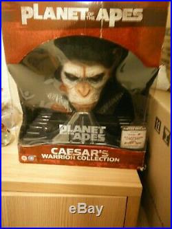Planet of the Apes Ltd Caesar Warrior Coll head Bust uk BLU RAY Boxset rare oop