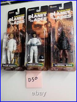 Planet of the Apes Medicom toy figures Set of 3 Taylor, Cornelius, General Aldo