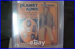 Planet of the Apes Mego AFA PETER BURKE 80+ Action Figure 1975 Graded tv show