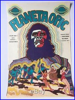 Planet of the Apes Original Unfolded 1970 Czech film movie poster rare vintage