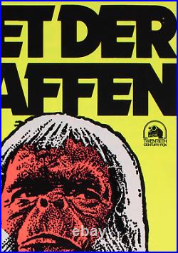 Planet of the Apes R1975 German Blacklight A2 Film Poster