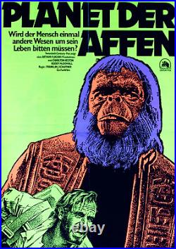 Planet of the Apes R1975 German Blacklight A2 Film Poster