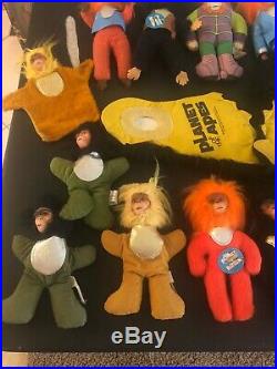 Planet of the Apes Vintage 1974 -14 Plush Ape Dolls and 1 pair of Ape Feet