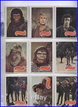 Planet of the apes Move card set with wrappper and Tv set complete vintage