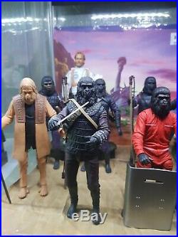 Planet of the apes action figures trilogy, complete set neca. 12 figures