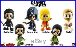 RARE Hot toys Planet of the Apes CosBaby Set of 6 + 1 Secret sent EMS