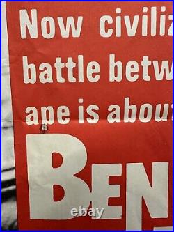 RARE Original BENEATH THE PLANET OF THE APES 1970 one sheet movie poster Variant