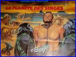 RARE Original LARGE 46x61 French MOVIE POSTERPlanet Of The Apes-Charlton Heston